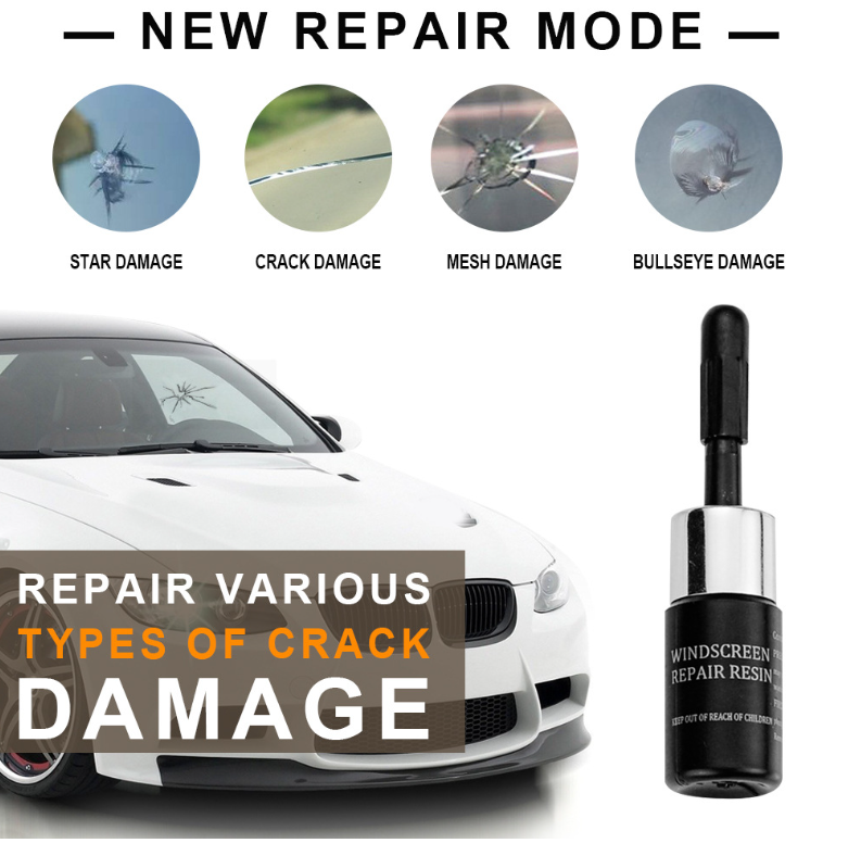 2023 New Glass Repair Fluid Kit (One Set)