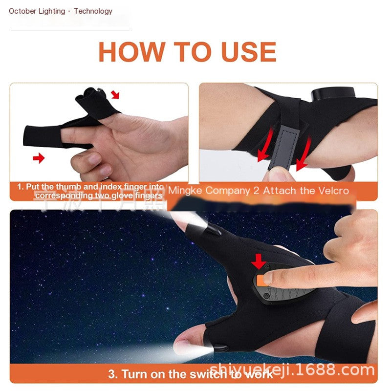 Hands-Free LED Task Gloves