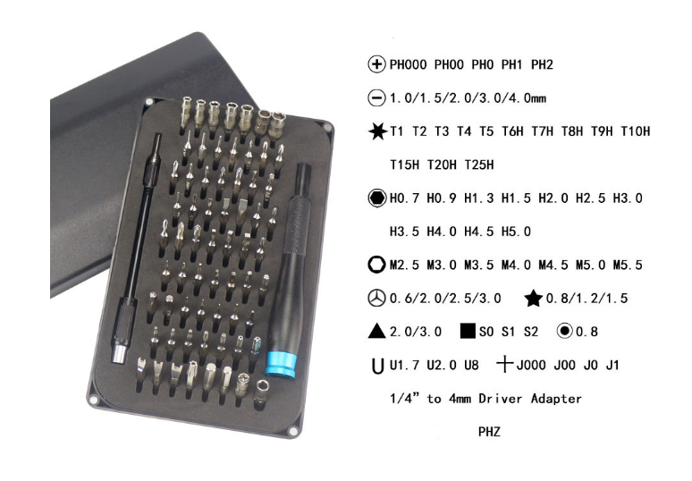 85-in-1 CRV Screwdriver Set for Phone Repair Tools