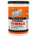 Fast Orange Heavy Duty Scrubbing Towels Removes Tough Grease Grime Paint Resins Glue and More for Hands Tools and Surfaces Without Sticky Residue 72 ct