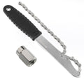 Boenoea Bike Cassette Removal Tool with Chain Whip Bicycle Sprocket Removal Tools Cassette Lockring Freewheel Remover