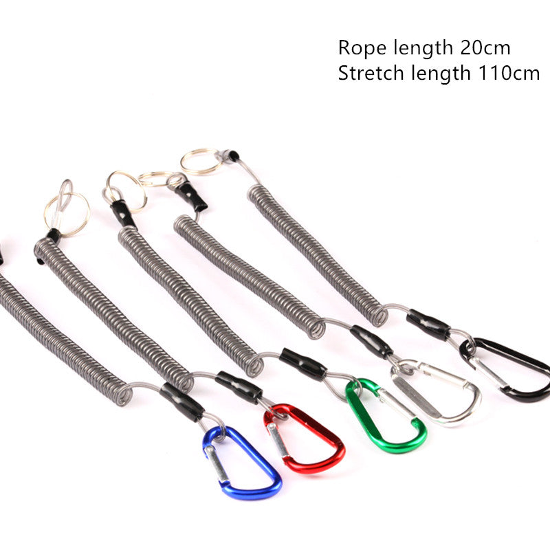 Built-in Steel Wire Safety Lanyard for Fishing Tools