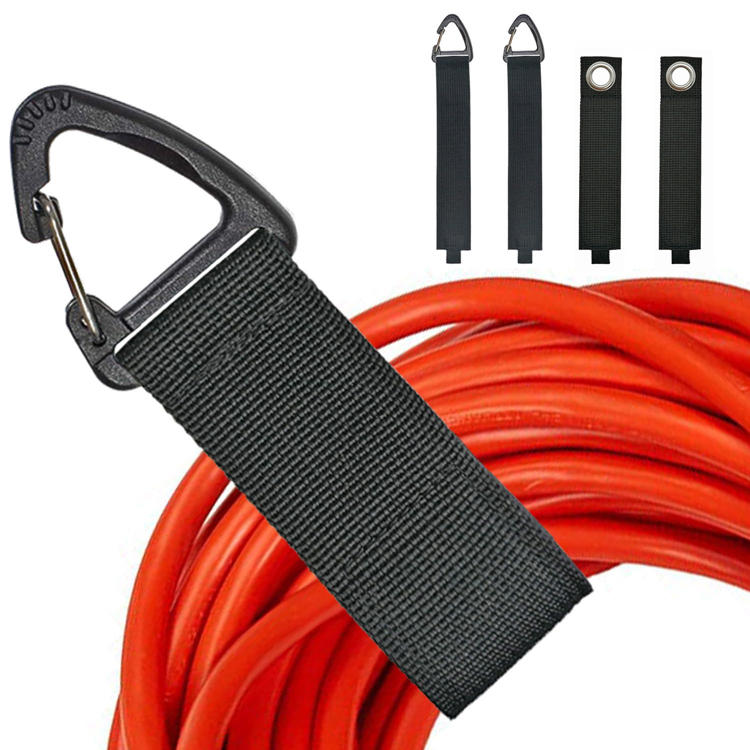 MaxHold Extension Cord Wraps - 4 Pack Storage Straps