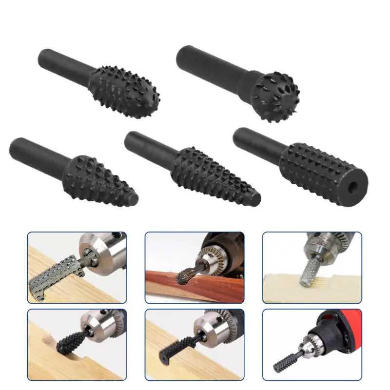 Wood Carving Grinding Head Set for Finishing Tools