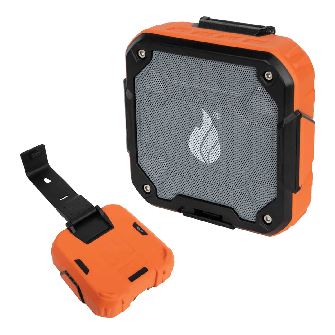 Blackfire - Klein Tools Outdoors - Rechargeable Bluetooth® Speaker BBM9113 Magnetic Attachment Weather Resistant Speakerphone Wearable for Outdoor Use Hiking Camping Hunting Fishing