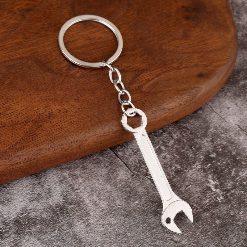 Crafty Keychain Tool Trio: Wrench, Hammer, Screwdriver