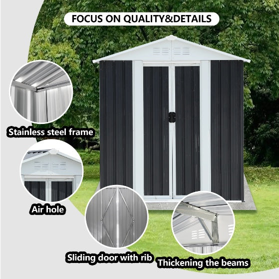 Outdoor Metal Tool Shed