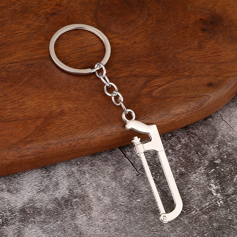 Crafty Keychain Tool Trio: Wrench, Hammer, Screwdriver