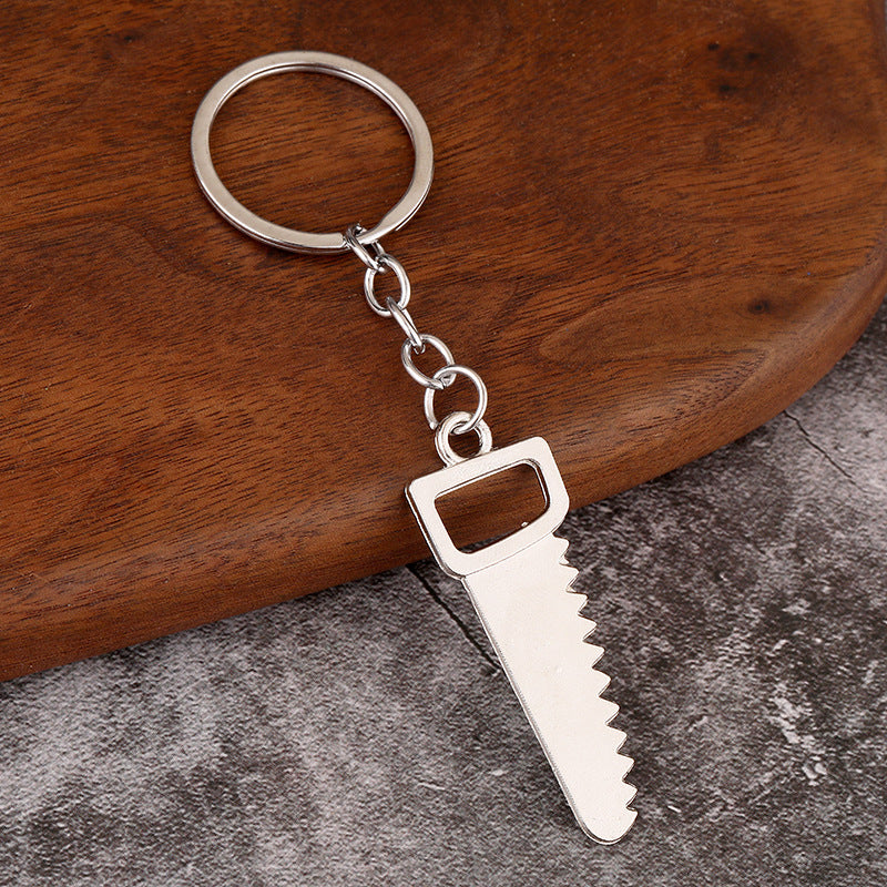 Crafty Keychain Tool Trio: Wrench, Hammer, Screwdriver