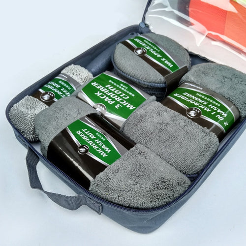 9-Piece Car Wash Cleaning Kit with Tools and Accessories