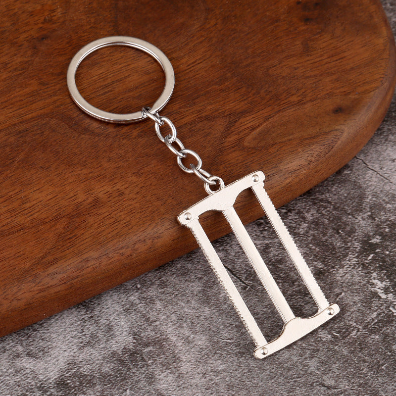 Crafty Keychain Tool Trio: Wrench, Hammer, Screwdriver