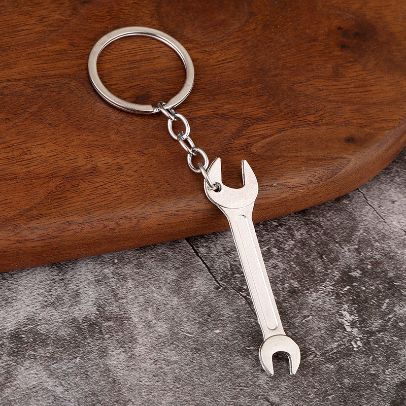 Crafty Keychain Tool Trio: Wrench, Hammer, Screwdriver