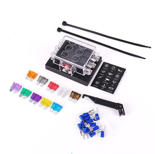 6-Position Fuse Box for Automotive Use